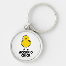 Polluelo del escorpión llavero personalizado