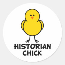 Polluelo del historiador etiqueta