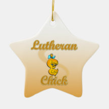 Polluelo del Lutheran Ornamentos Para Reyes Magos