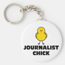 Polluelo del periodista llaveros personalizados