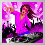Polluelo del Raver de DJ posters