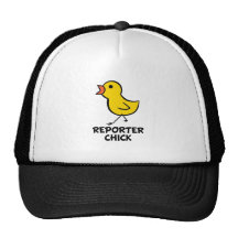 Polluelo del reportero gorros bordados