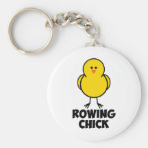 Polluelo del Rowing Llaveros Personalizados