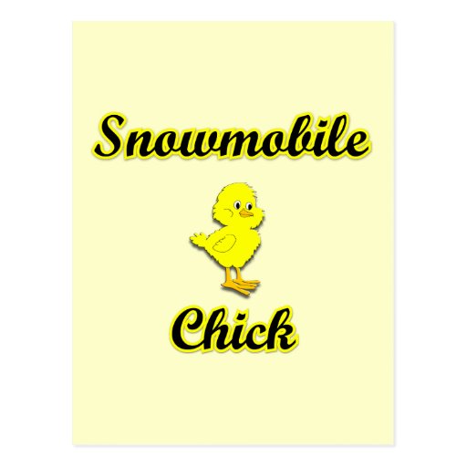Polluelo del Snowmobile Postales