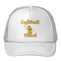Polluelo del softball gorro de camionero