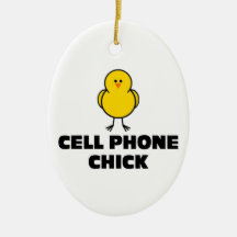 Polluelo del teléfono celular ornamentos para reyes magos