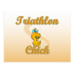Polluelo del Triathlon Postales