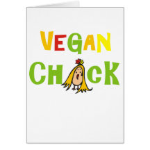 Polluelo del vegano tarjeta