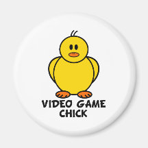 Polluelo del videojuego imán de frigorífico
