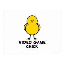 Polluelo del videojuego tarjeta postal