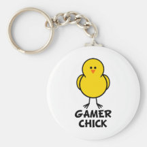 Polluelo del videojugador llaveros personalizados