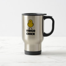 Polluelo del virgo taza de café