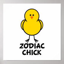 Polluelo del zodiaco impresiones