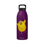 Polluelo divertido, botella de agua