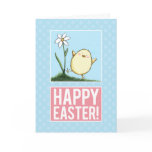 Polluelo feliz de Pascua - tarjetas de Personaliza tarjetas