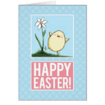 Polluelo feliz de Pascua - tarjetas de Personaliza tarjetas