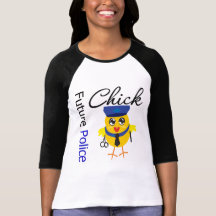 Polluelo futuro de la policía camiseta