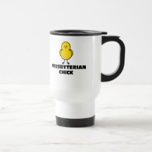 Polluelo presbiteriano tazas de café