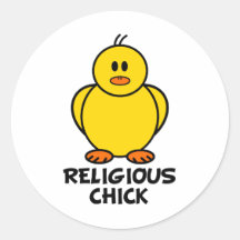 Polluelo religioso pegatinas  