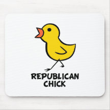 Polluelo republicano Mousepad Tapetes De Ratones