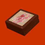 Polluelo rojo floral cajas de regalo