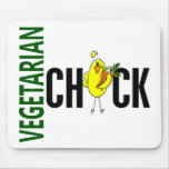 Polluelo vegetariano tapete de raton