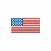 Polo bordado de la bandera americana