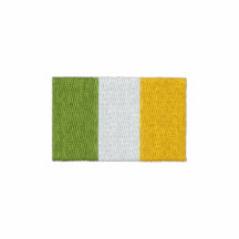 Polo bordado de la bandera de Irlanda del irlandés
