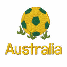 Polo bordado del balón de fútbol de Australia