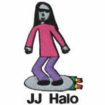 Polo bordado para mujer del halo de JJ
