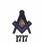 Polo masónico bordado con la fecha 1717
