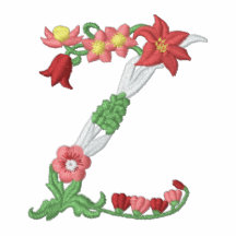 Polo para mujer bordado monograma floral de Z