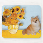 Pomeranian 3 - Girasoles Alfombrilla De Raton