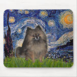 Pomeranian (parti3) - noche estrellada tapete de raton