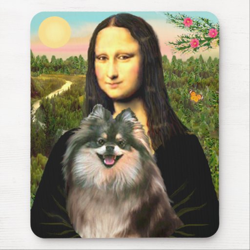 Pomeranian (parti) - Mona Lisa Alfombrillas De Raton