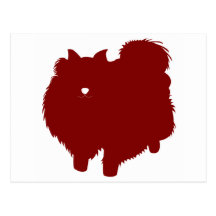 Pomeranian (rojo) postal
