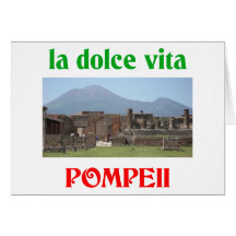 Pompeya Italia Tarjeton