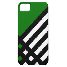 Ponga la caja (verde) del iPhone del ébano III iPhone 5 Case-Mate Cárcasa