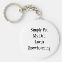 Ponga simplemente mi snowboard de los amores del p llaveros personalizados