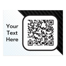 Ponga su código Scannable de QR en éstos Postales