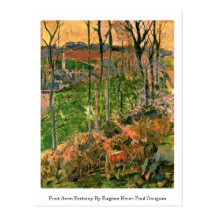 Pont-Aven Bretaña de Eugene Enrique Paul Gauguin Postal