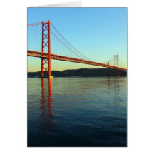 Ponte 25 de Abril, LIsboa, Portugal Cartão