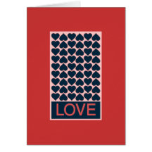Pop Art LOVE Grußkarte