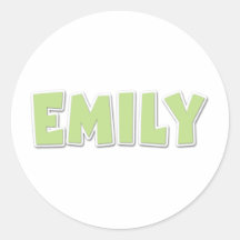 Popout verde de Emily Pegatina