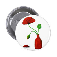Poppy Anstecknadelbuttons