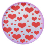por completo del corazón platos para fiestas
