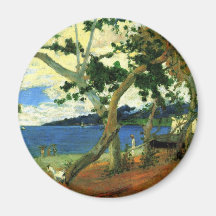 Por el mar - Paul Gauguin Iman Para Frigorífico