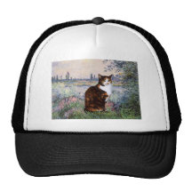 Por el Sena - gato de calicó Gorros Bordados