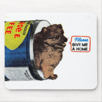 Por favor déme un hogar - vintage - Pomeranian alfombrillas de raton 