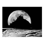 Por la luz de la luna plateada tarjetas postales